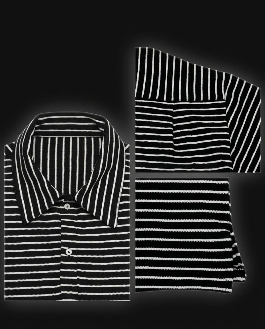 Mono Stripe Polo 001 — Mono Stripe — Detail